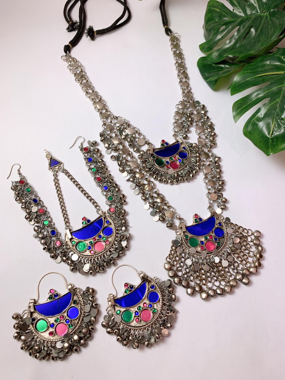 Afghani Mala set -blue – Lahore Stores