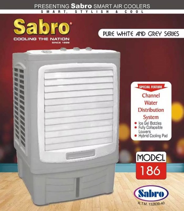 Sabro SCR-186 Portable Fan Cooler Plastic Body