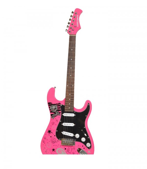 Play On Electric Guitar Pink 39″