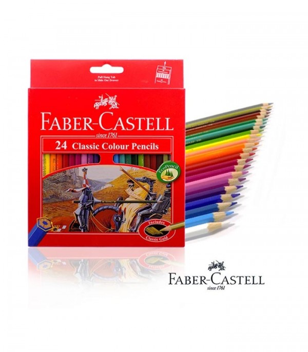 Faber-Castell Classic Colour Pencils 24Pcs