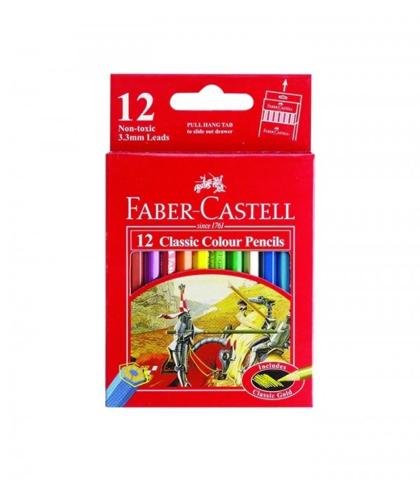 Faber-Castell Colour Pencils 12 Half