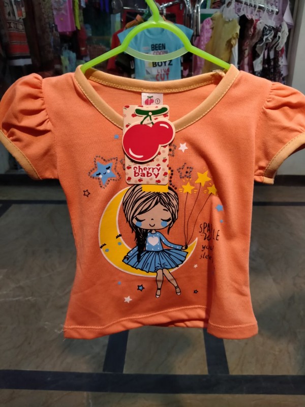Rise Orange t-Shirt for Baby Girl