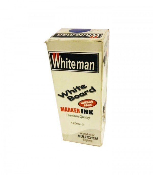 White Man Blue White Board marker Ink jumbo Pack 120 ml. Easy to use & reliable. Easy to File your White Board Marker Ink, Size: Jumbo Pack 120 ml. Good Quality Ink, Color : Blue