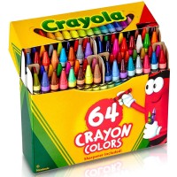 Crayola Crayons, Crayon Box With Sharpener, 64 Ct